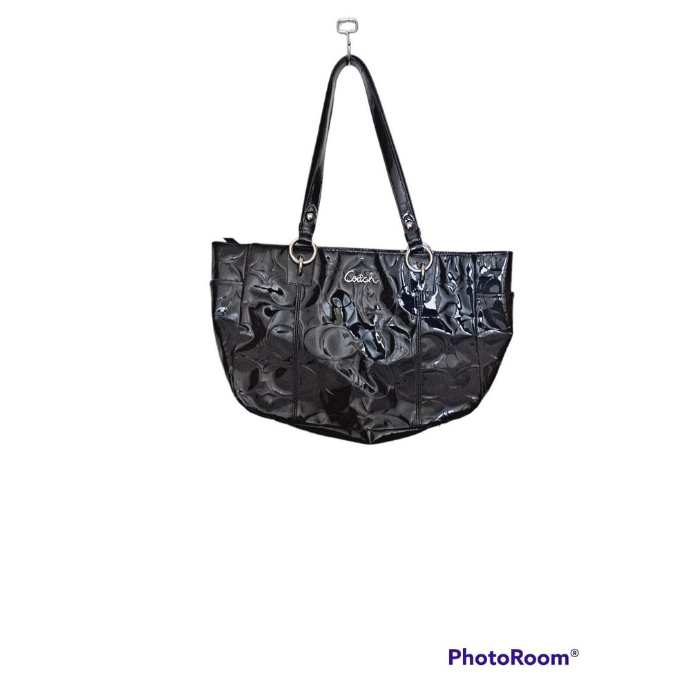 Coach signature embossed leather Tote